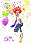 Clown color&eacute; pour c&eacute;l&eacute;brer ta f&ecirc;te